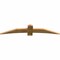 Ekena Millwork Bellingham Rough Sawn Timber Gable Bracket, Western Red Cedar, 72"W x 15"H x 2"D x 6"F, 5/12 Pitch GBW072X15X0206BEL00RWR - alternate 4